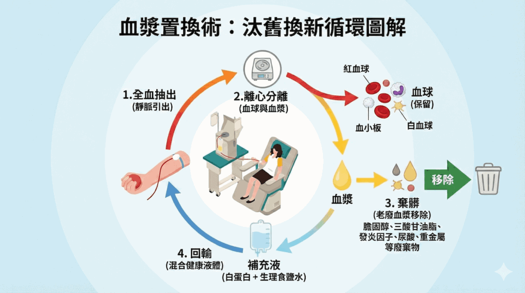 血漿置換術運作原理圖解