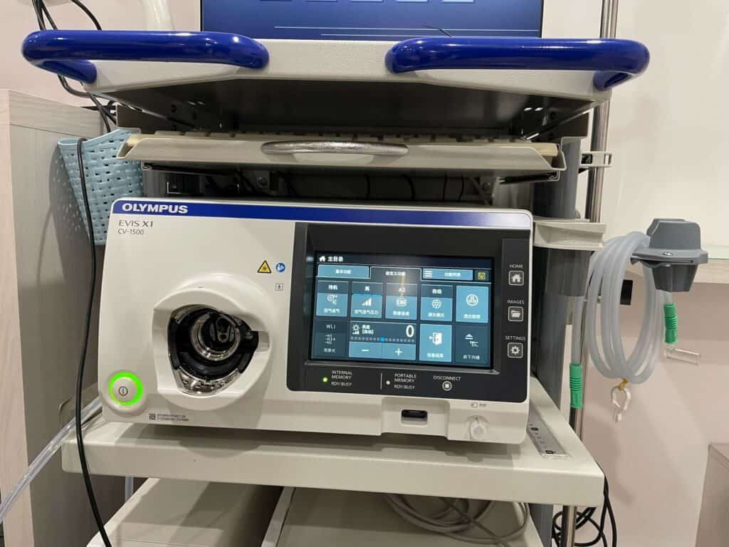 敦仁診所使用最新型的AI內視鏡系統－OLYMPUS EVIS X1